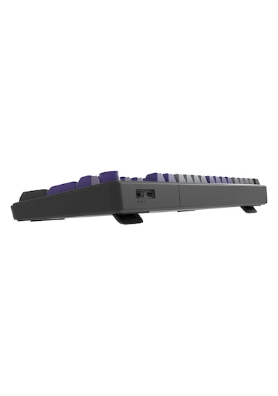 Hawk Gaming Hk258 Membrane Lcd Rgb Kablosuz/bluetooth Gri Mor Full Türkçe Gaming Klavye