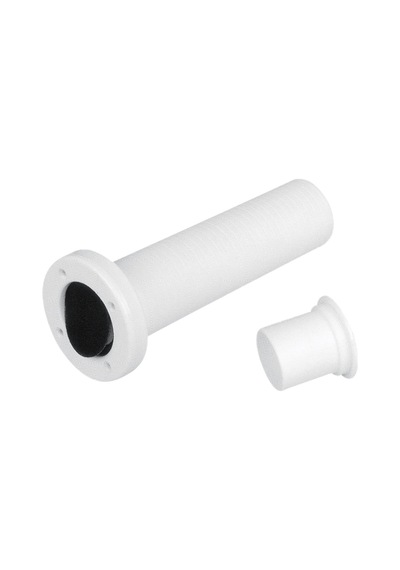 Thru-Hull Telesc. W/Non-Ret. Valve. 51mm. White