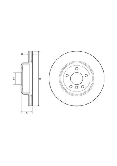 Bmw 5 520 D 2010-2014 Delphi Ön Fren Diski 2 Adet