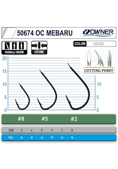 Owner 50674 Cut Mebaru White İğne 4