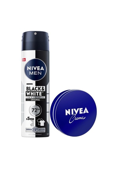 Creme 30ml Ve Men Erkek Sprey Deodorant Black&white Invisible Original 150ml, 72saat Anti-perspirant