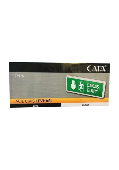 Ct-9167 3w Exıt Çıkış Armatürü Ledli 3 Saat Akülü
