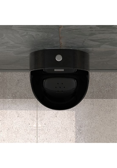 Lucco 36 CM Fotoselli Pisuvar Siyah