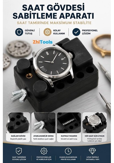 Zhltools Saat Samiri Saat Gövdesi Sabitleme Menteşesi Siyah