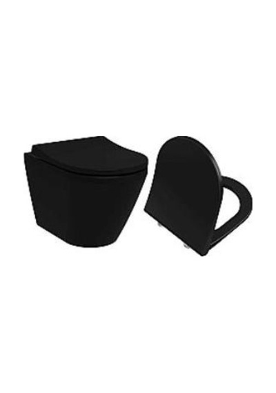 Vitra Integra Rim-ex Asma Klozet Ve Soft Kapak Takımı - Siyah Diğer