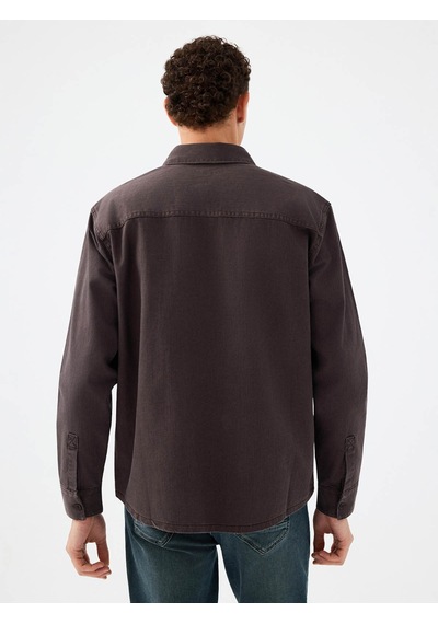 Loft Relax Fit Kahverengi Erkek Gömlek Lf2040989 Kahverengi