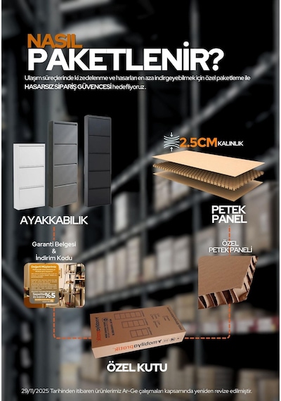 Mobilyapratik 2'li Metal Ayakkabılık Antrasit