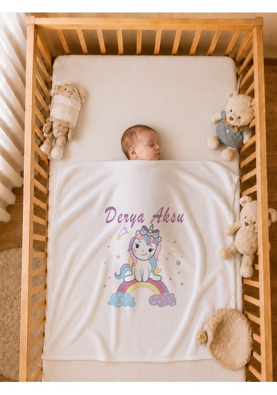 Pia Baby Yeni Doğan Kız Bebek 4 Parça Hastane Çıkışı Seti %100 Pamuk Kişiye Özel İsimli Battaniyeli Tulum Set 2046bt3x Ekru