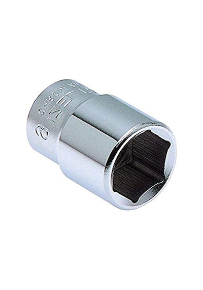 İzeltaş 1110060017 17 Mm 3/8" Altı Köşe Lokma Anahtar, Krom, 17 Mm