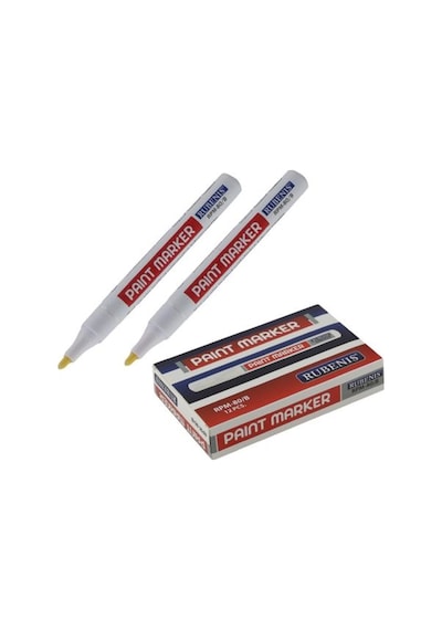 Rubenis Paint Marker Kalem Beyaz 12 li Kutu