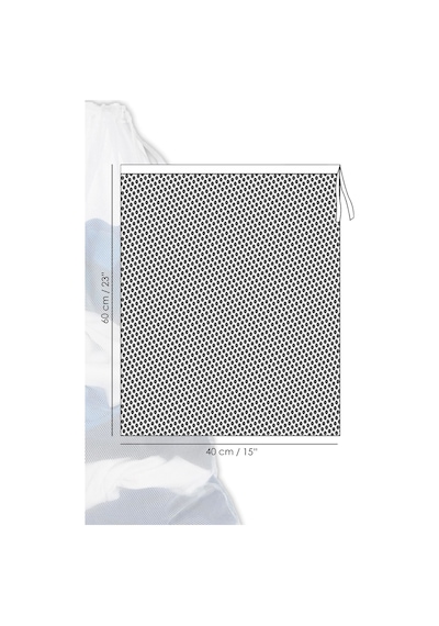 1 Adet İpli Çamaşır Yıkama Filesi - Koruyucu Çamaşır Yıkama Torbası 40x60 Cm Beyaz