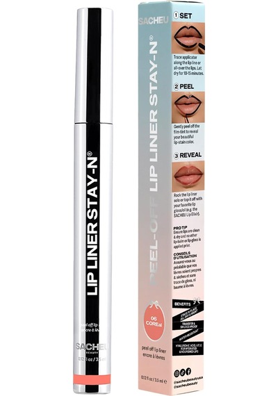 Sacheu Lip Liner Stay-n Soyulabilir Uzun Süre Kalıcı Dudak Çizgisi Belirginleştirici 06 Coreal 3.5ml 06 Coreal