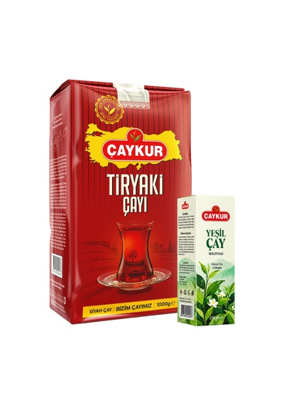 Tiryaki 1kg Dökme Çay Ve Cam Şişe Yeşil Çay Kolonyası Seti