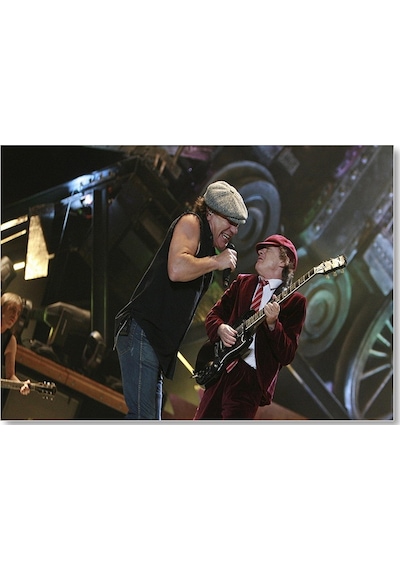Cakasepetim Acdc Angus Ve Malcolm Young Sahnede Ahşap Mdf Tablo