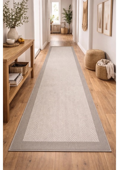 Mess Modern Dekoratif Yumuşak Dokulu Sisal Halı 3939 Krem Vizon Çok Renkli