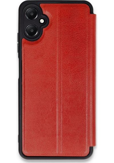 Samsung Uyumlu Galaxy A05 Kılıf Flip Cover Kırmızı,