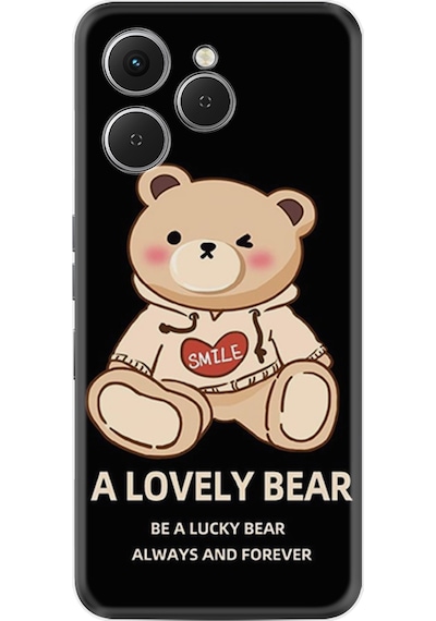 Tecno Spark 40 Km5n Kılıf Boutique Baskılı Resimli Lovely Bear Pcode -094