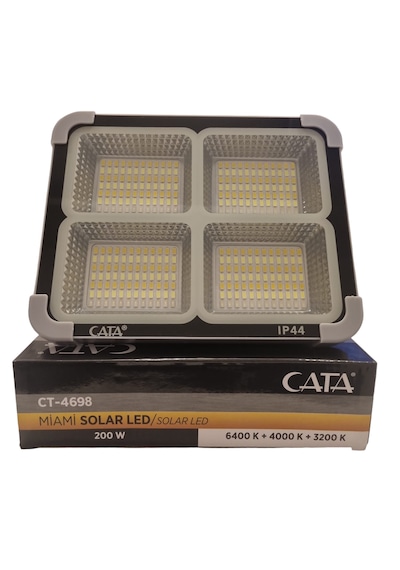 Cata CT-4698 200 W Taşınabilir Powerbank Özellikli Solar LED Projektör