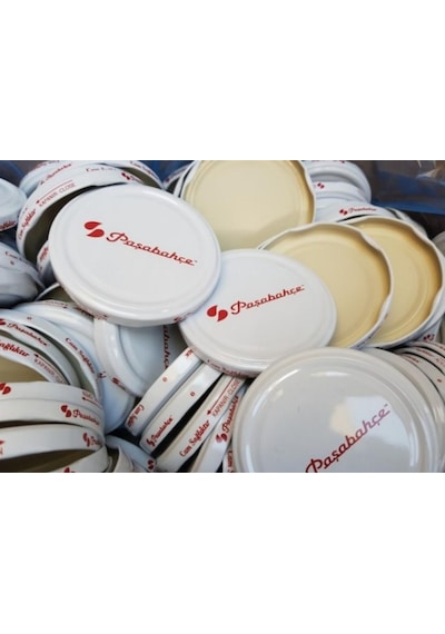 Paşabahçe Konserve Kavanoz Kapağı Metal Beyaz Silikonlu 100 Adet Paşabahçe Konserve Kavanoz Kapağı Metal Beyaz Silikonlu 100 Adet