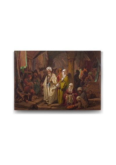 A. Preziosi - The Grand Bazaar Tablosu - 100x70cm