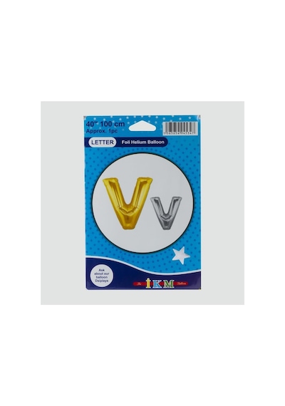 Sarı - 970 - Renkli 40x100 Harfli Folyo - Nazblsmm - Balon V