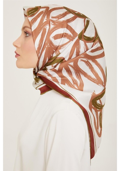 Armine Twill İpek Eşarp 24ya9123 53 - Desenli