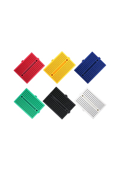 Syb-170 Mini Yapışkanlı 170 Pin Breadboard - Kırmızı