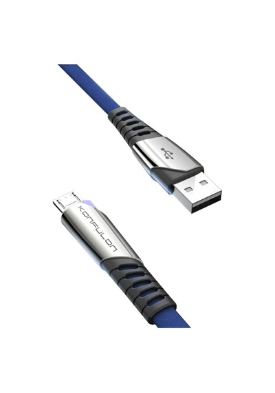 Konfulon Dc16 Micro Usb Kablo 1m 2.4a - Mavi Belirtilmemiş