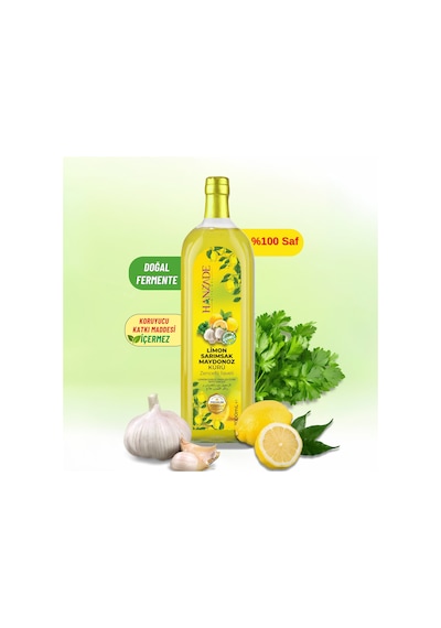 Hanzade Bitkisel Limon Sarımsak Maydanoz Kürü Cam 1 L