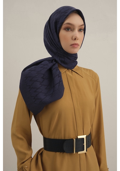 Armine Lacivert Lyocell Eşarp 02 Lacivert
