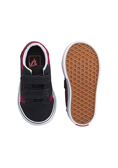 Vans Old Skool V Bebek Günlük Ayakkabı Vn000ctgreb1 Kırmızı Kırmızı