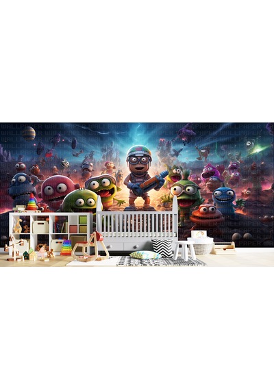 3d Macera Çocuk Odası Poster Duvar Kağıdı