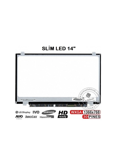 14.0 İnç 30pin Slim Led 1366 768 Hd Lcd Ekran, Panel B140xtn02.9