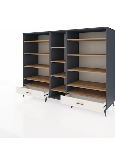Kronos Dolap 14 Raflı 2 Çekmeceli 220x59x163 Antrasit-çam/aytaşı Atlas Çam/aytası - Antrasıt Kronos Dolap 14 Raflı 2 Çekmeceli 220x59x163 Antrasit-çam/aytaşı Atlas Çam/aytası - Antrasıt