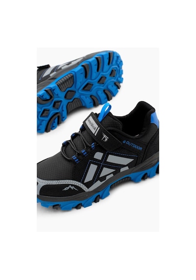 Tonny Black Termo Taban Su İtici Kumaş Cırtlı Çocuk Unisex Siyah Sax Trekking Ayakkabı Tbtmkd025 Siyah Sax