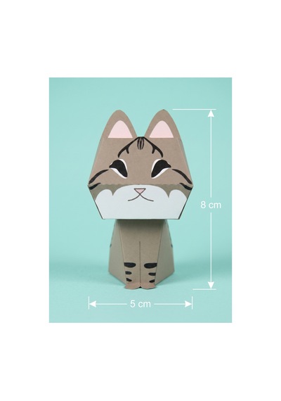 Sevimli Kediler Origami Seti, Kağıt Katlama Seti Paper Craft, Ebeveyn Çocuk Aktiviteleri