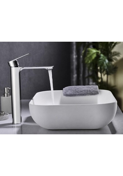 Moda Uzun Lavabo Bataryası Parlak Krom