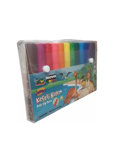 Nova Color Jumbo Keçeli Kalem Seti 12'li Nc-874