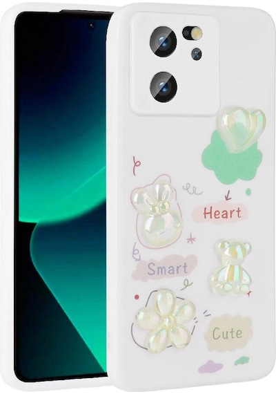 Xiaomi Mi 13t Kılıf Kabartma Figürlü Parlak Zore Toys Silikon Kapak Çok Renkli