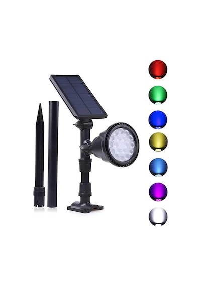 Forlife 30watt Fonksiyonel Solar Çim / Bahçe Aydınlatma Armatürü Rgb