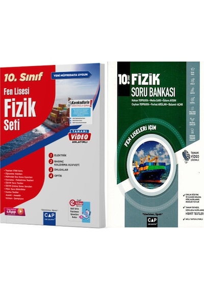 Çap Yayınları 10.sınıf Fen Lisesi Fizik Seti Ve Soru Bankası 2 Kitap