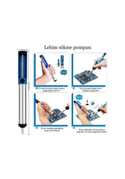Elektrikli Lehim Havya Kiti 60w Ayarlanabilir Sıcaklık Kaynak Tmr