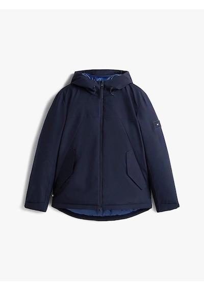 Tommy Hilfiger Mw0mw41363 Tech Hooded Short Padded Erkek Ceket Mavi