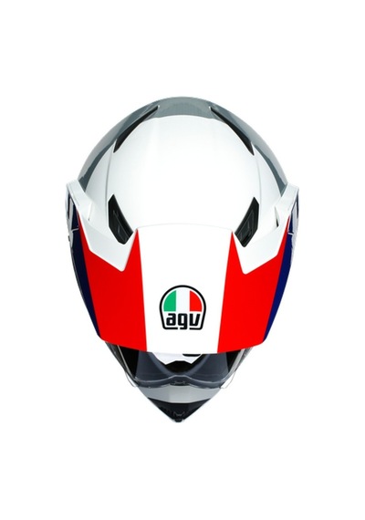 Agv Ax-9 Kask Atlante White Blue Red