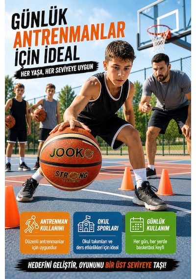 7 Numara Basketbol Topu Kaymaz Yüzey İç Dış Saha Kullanımına Uygun Antrenman Ve Maç Topu