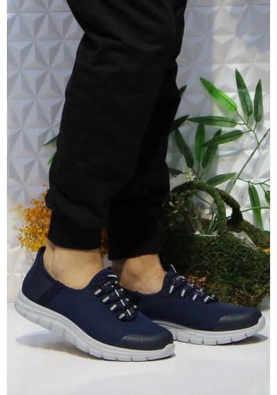 Fort Cheta Shıne Lacivert Rahat Esnek Yumuşak Bağçıksız Sneakers Ayakkabı 001