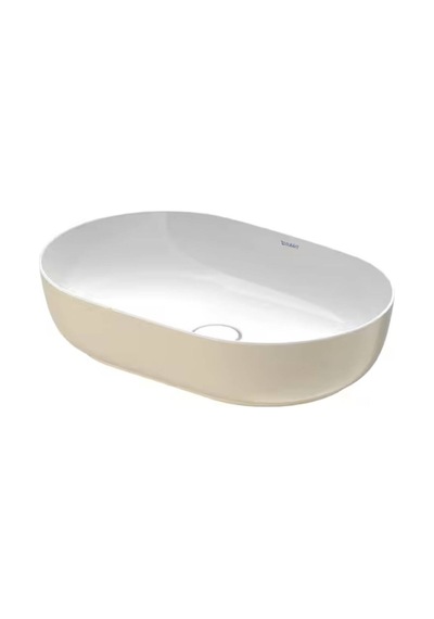 Duravit - Luv Çanak Lavabo 60 Cm Mat Saten-kum Bej - 0379602100- Beyaz, Kum Bej