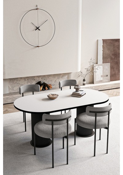 Avvio Rommy Bohem Lake Mdf Ayak 80x160 Yemek Masası Mutfak Masası Masa Sandalye Takımı Beyaz Avvio Rommy Bohem Lake Mdf Ayak 80x160 Yemek Masası Mutfak Masası Masa Sandalye Takımı Beyaz
