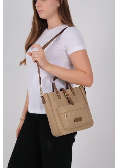 Silver Polo Sp1218 Kadın El Çantası Saten Vizon-camel