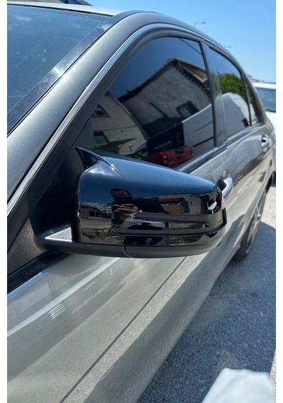 Mercedes C Serisi W204 Uyumlu Yarasa Ayna Kapağı Pianoblack İthal Abs Plastik A+ Kalite 2007-2014